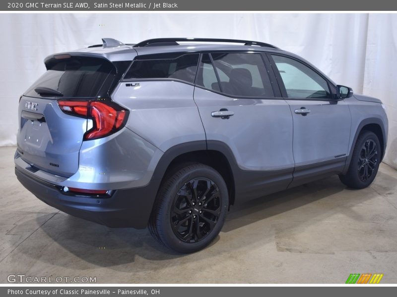 Satin Steel Metallic / Jet Black 2020 GMC Terrain SLE AWD