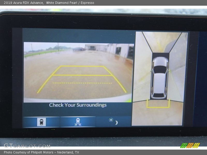 White Diamond Pearl / Espresso 2019 Acura RDX Advance