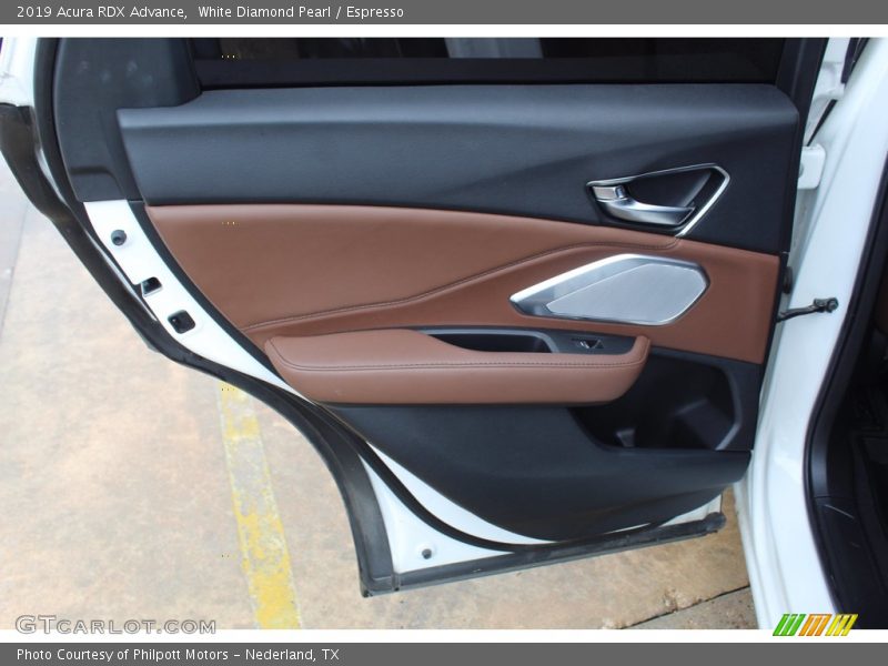 White Diamond Pearl / Espresso 2019 Acura RDX Advance