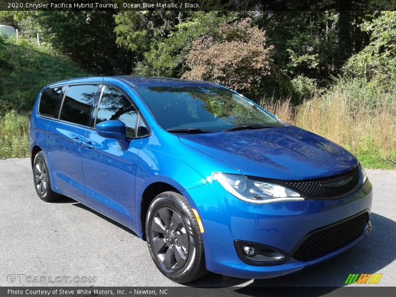 Ocean Blue Metallic / Black 2020 Chrysler Pacifica Hybrid Touring