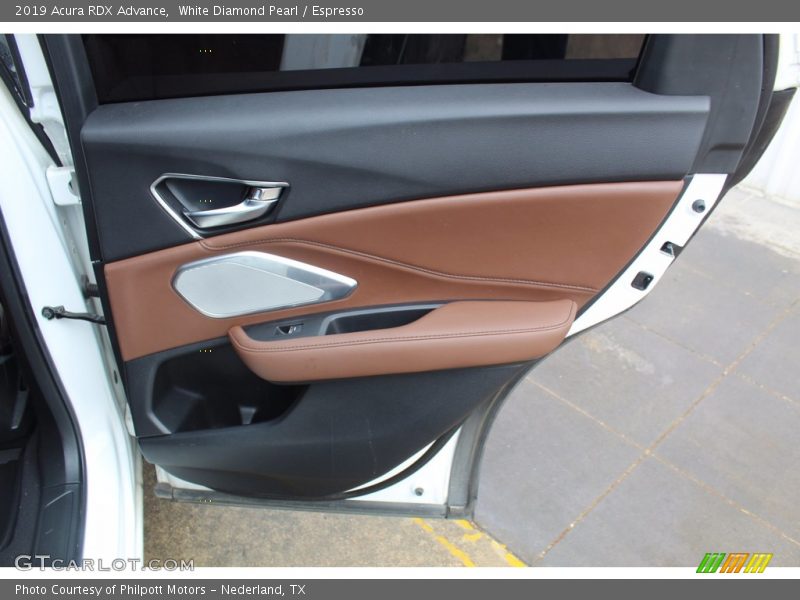 White Diamond Pearl / Espresso 2019 Acura RDX Advance