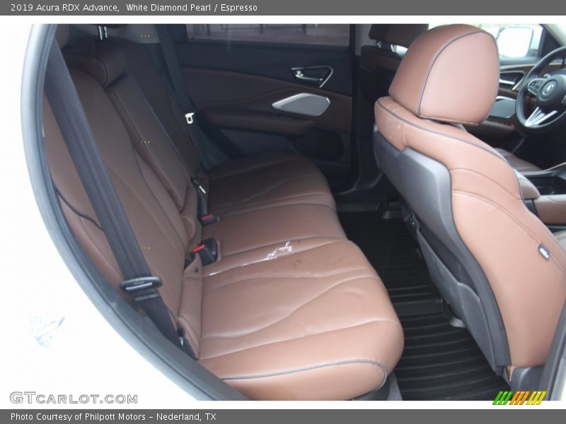 White Diamond Pearl / Espresso 2019 Acura RDX Advance