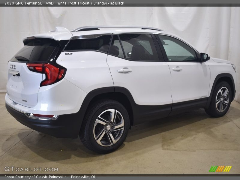 White Frost Tricoat / Brandy/­Jet Black 2020 GMC Terrain SLT AWD