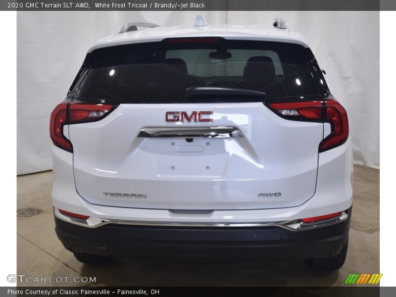 White Frost Tricoat / Brandy/­Jet Black 2020 GMC Terrain SLT AWD