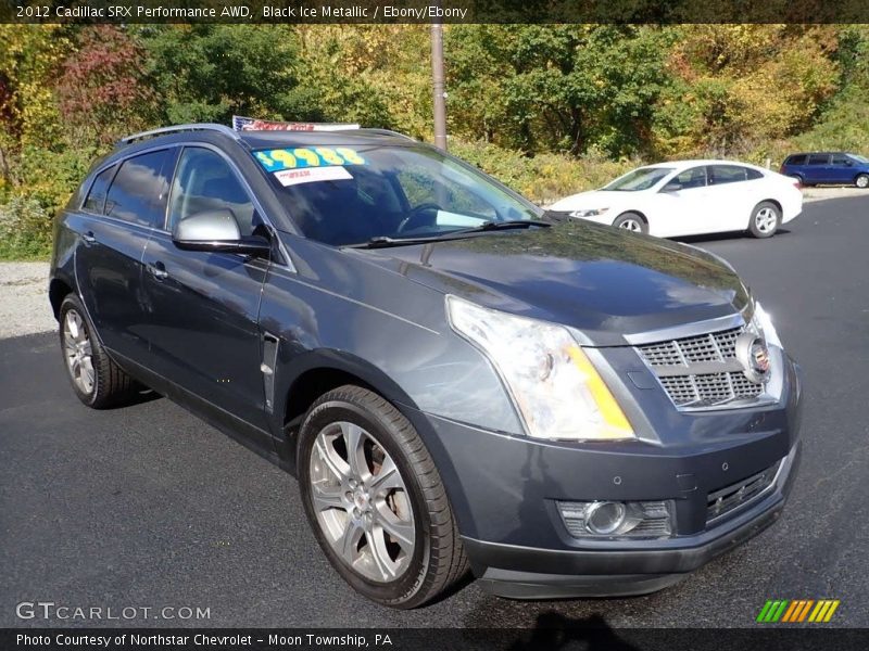 Black Ice Metallic / Ebony/Ebony 2012 Cadillac SRX Performance AWD