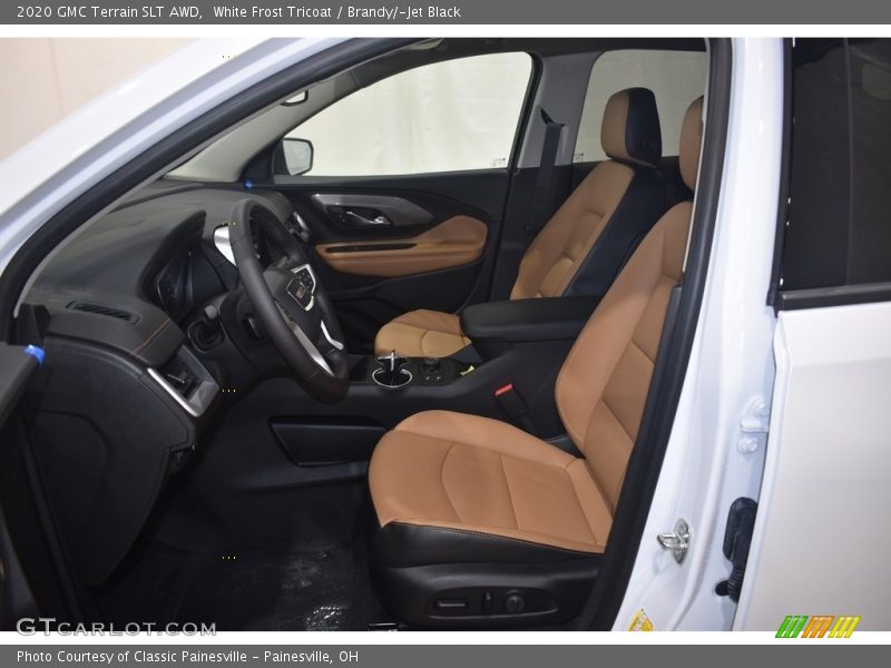 White Frost Tricoat / Brandy/­Jet Black 2020 GMC Terrain SLT AWD
