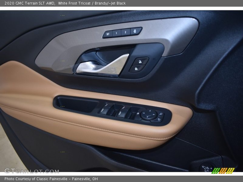 White Frost Tricoat / Brandy/­Jet Black 2020 GMC Terrain SLT AWD