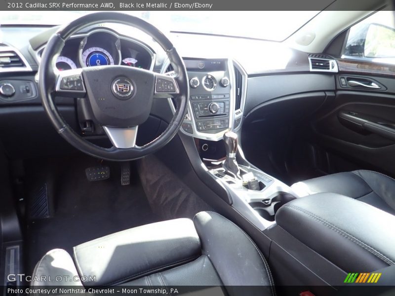 Black Ice Metallic / Ebony/Ebony 2012 Cadillac SRX Performance AWD