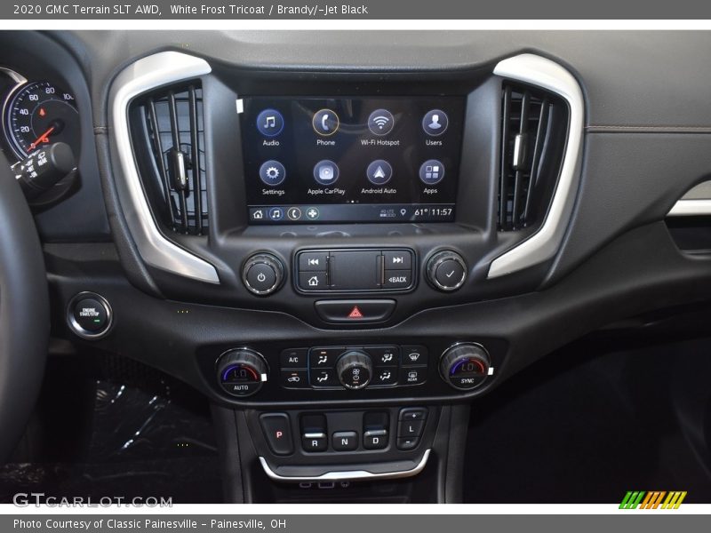 White Frost Tricoat / Brandy/­Jet Black 2020 GMC Terrain SLT AWD