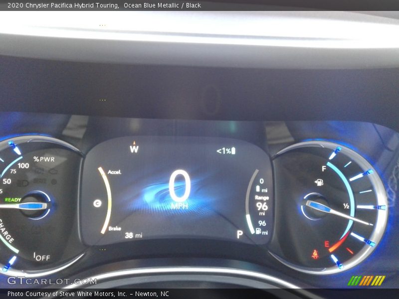 Ocean Blue Metallic / Black 2020 Chrysler Pacifica Hybrid Touring
