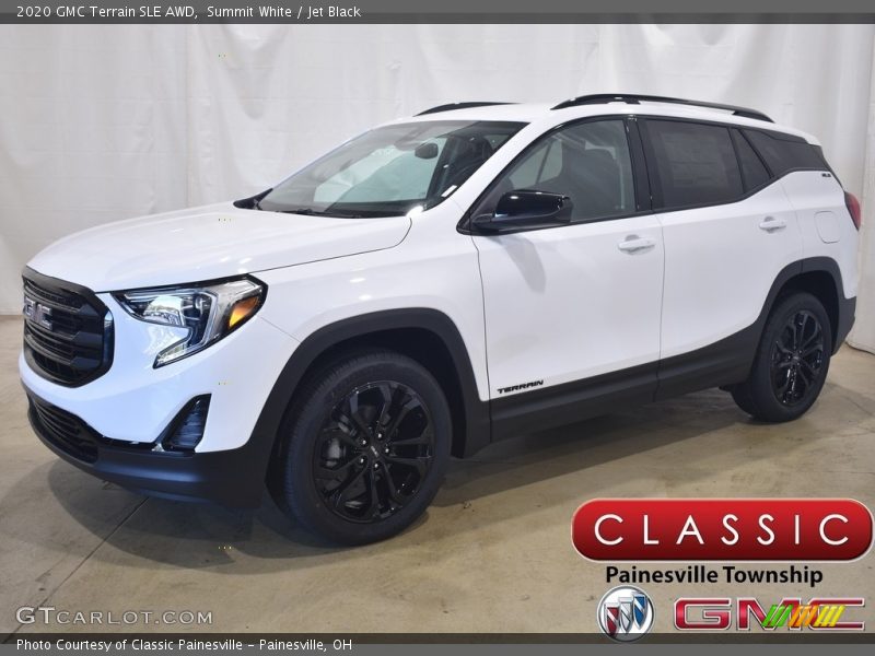 Summit White / Jet Black 2020 GMC Terrain SLE AWD