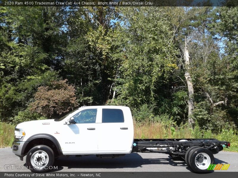 Bright White / Black/Diesel Gray 2020 Ram 4500 Tradesman Crew Cab 4x4 Chassis