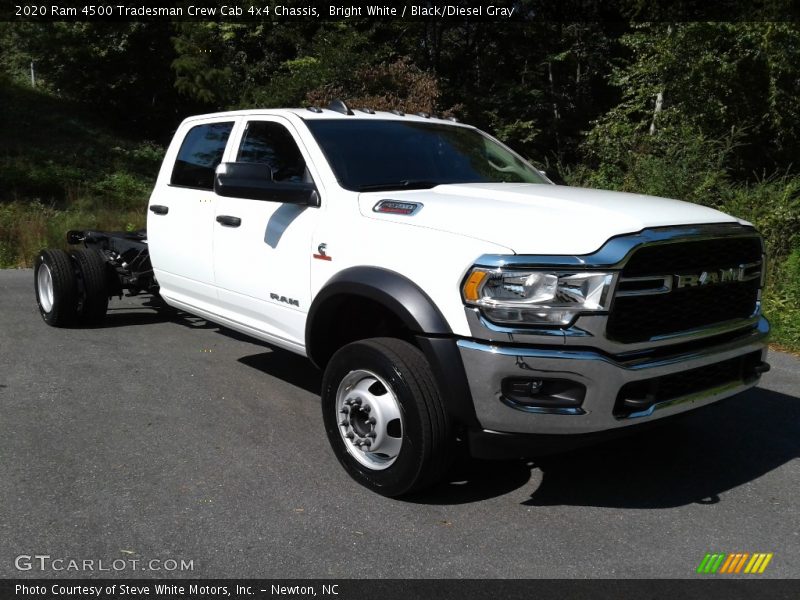 Bright White / Black/Diesel Gray 2020 Ram 4500 Tradesman Crew Cab 4x4 Chassis