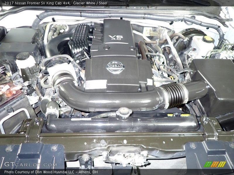Glacier White / Steel 2017 Nissan Frontier SV King Cab 4x4