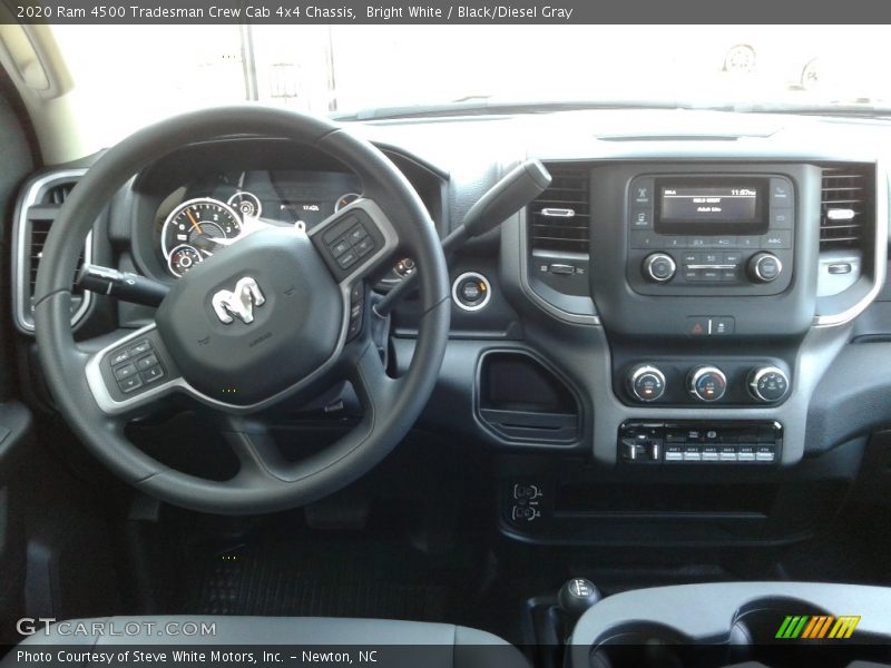 Bright White / Black/Diesel Gray 2020 Ram 4500 Tradesman Crew Cab 4x4 Chassis