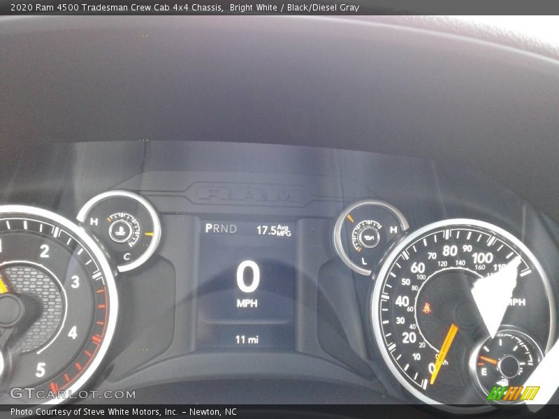 Bright White / Black/Diesel Gray 2020 Ram 4500 Tradesman Crew Cab 4x4 Chassis
