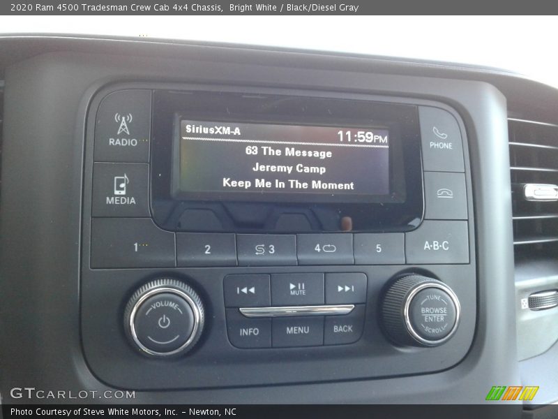 Bright White / Black/Diesel Gray 2020 Ram 4500 Tradesman Crew Cab 4x4 Chassis