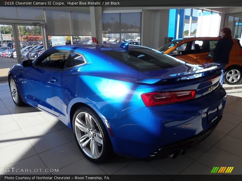 Hyper Blue Metallic / Jet Black 2016 Chevrolet Camaro SS Coupe