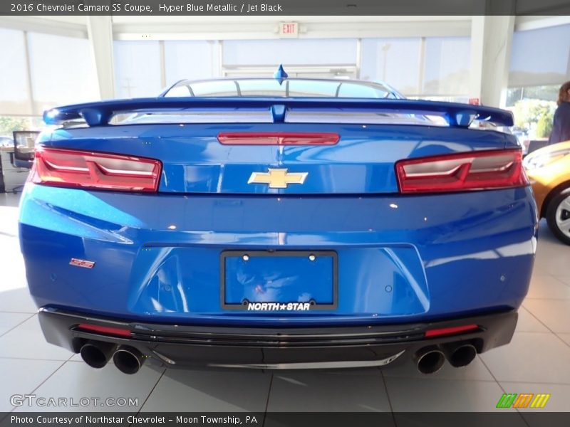 Hyper Blue Metallic / Jet Black 2016 Chevrolet Camaro SS Coupe