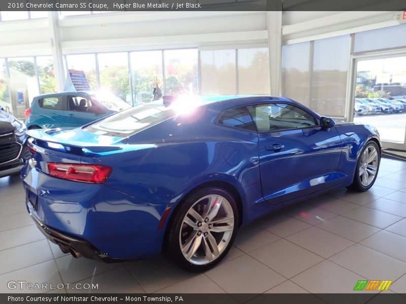 Hyper Blue Metallic / Jet Black 2016 Chevrolet Camaro SS Coupe