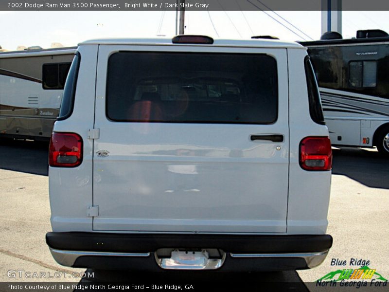 Bright White / Dark Slate Gray 2002 Dodge Ram Van 3500 Passenger