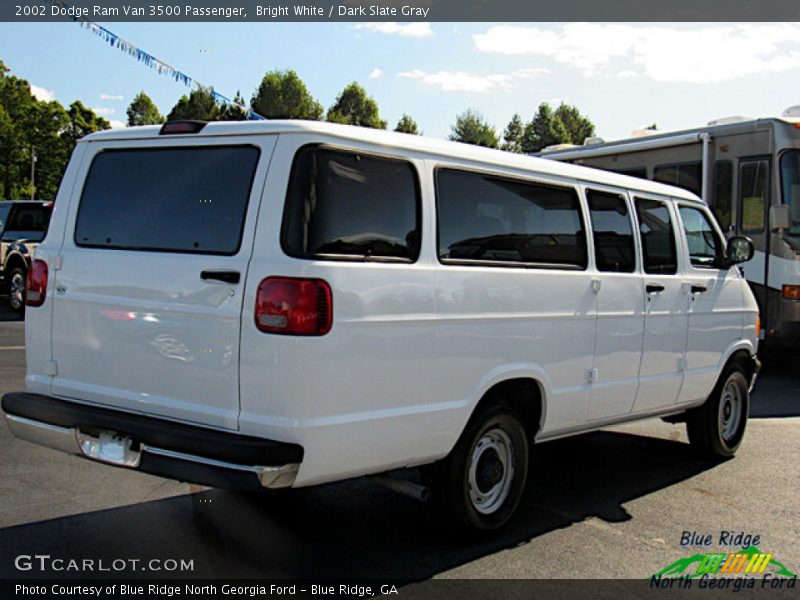 Bright White / Dark Slate Gray 2002 Dodge Ram Van 3500 Passenger