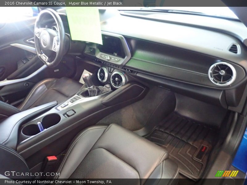 Hyper Blue Metallic / Jet Black 2016 Chevrolet Camaro SS Coupe