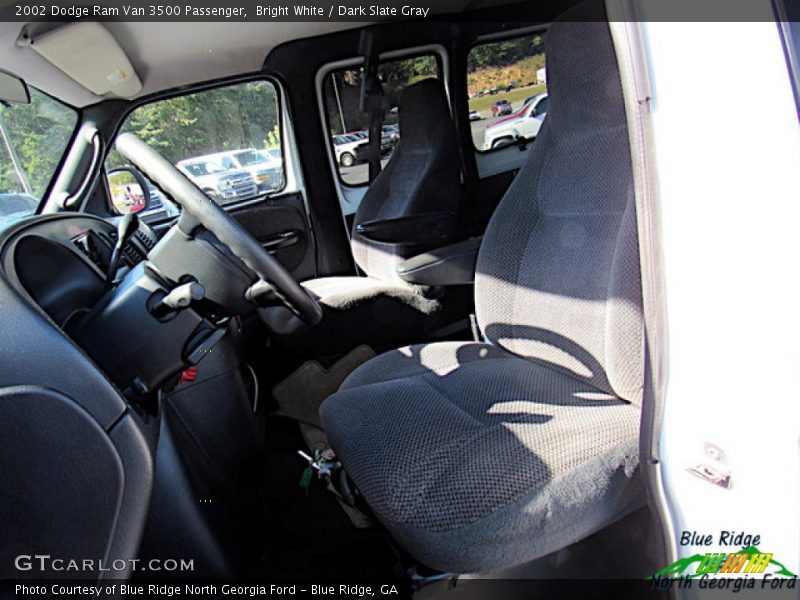 Bright White / Dark Slate Gray 2002 Dodge Ram Van 3500 Passenger