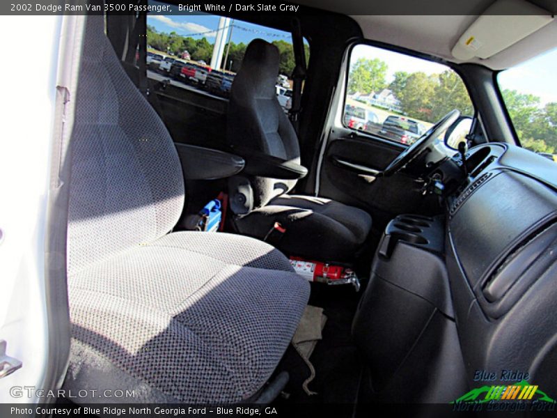 Bright White / Dark Slate Gray 2002 Dodge Ram Van 3500 Passenger