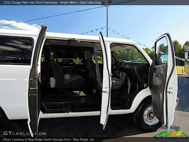 Bright White / Dark Slate Gray 2002 Dodge Ram Van 3500 Passenger