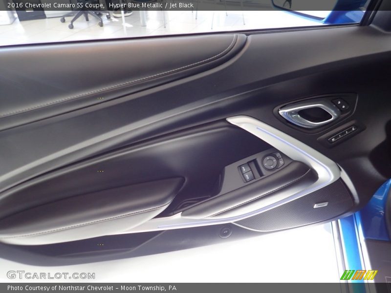 Hyper Blue Metallic / Jet Black 2016 Chevrolet Camaro SS Coupe