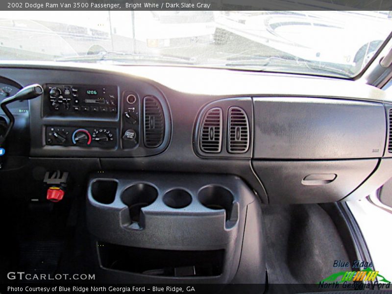 Bright White / Dark Slate Gray 2002 Dodge Ram Van 3500 Passenger