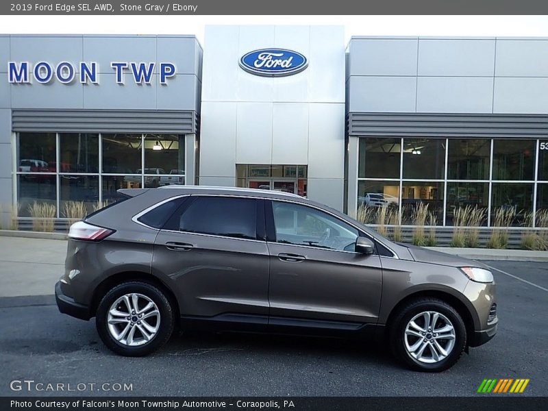 Stone Gray / Ebony 2019 Ford Edge SEL AWD