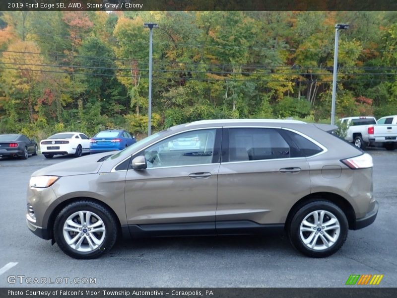 Stone Gray / Ebony 2019 Ford Edge SEL AWD