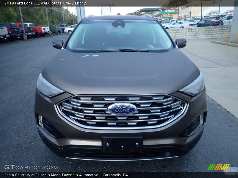 Stone Gray / Ebony 2019 Ford Edge SEL AWD