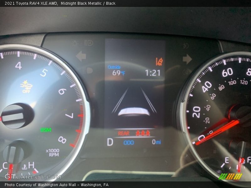 Midnight Black Metallic / Black 2021 Toyota RAV4 XLE AWD