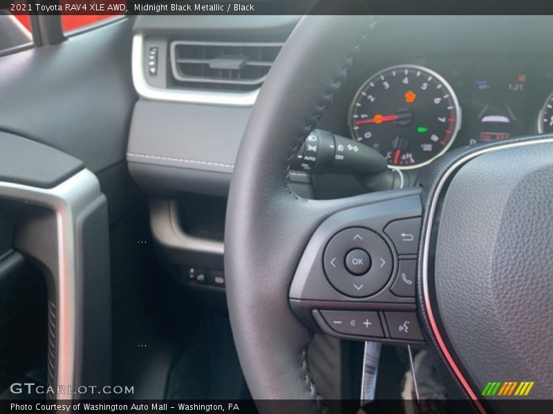 Midnight Black Metallic / Black 2021 Toyota RAV4 XLE AWD