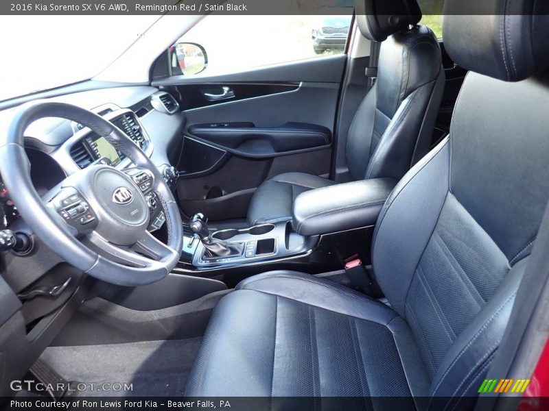 Front Seat of 2016 Sorento SX V6 AWD