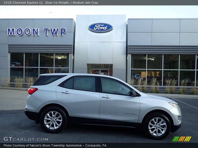 Silver Ice Metallic / Medium Ash Gray 2018 Chevrolet Equinox LS