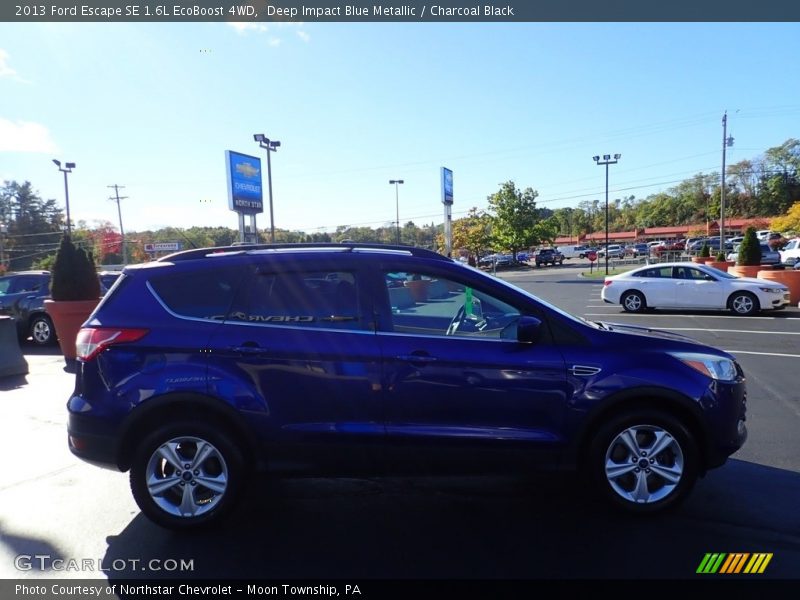 Deep Impact Blue Metallic / Charcoal Black 2013 Ford Escape SE 1.6L EcoBoost 4WD