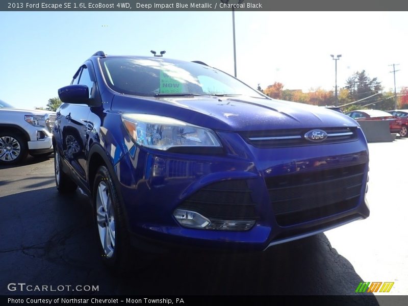 Deep Impact Blue Metallic / Charcoal Black 2013 Ford Escape SE 1.6L EcoBoost 4WD