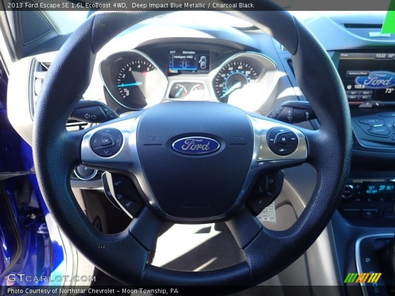 Deep Impact Blue Metallic / Charcoal Black 2013 Ford Escape SE 1.6L EcoBoost 4WD