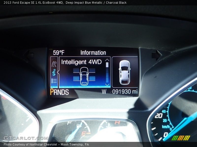 Deep Impact Blue Metallic / Charcoal Black 2013 Ford Escape SE 1.6L EcoBoost 4WD