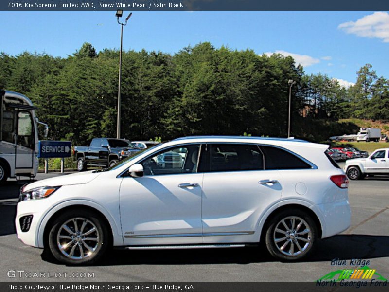 Snow White Pearl / Satin Black 2016 Kia Sorento Limited AWD