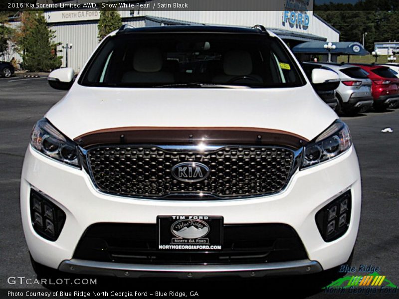Snow White Pearl / Satin Black 2016 Kia Sorento Limited AWD