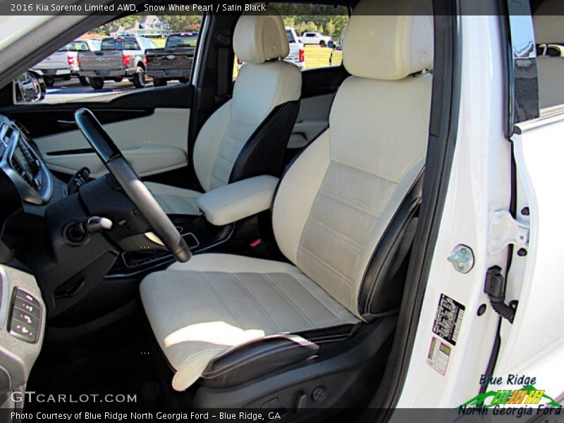 Snow White Pearl / Satin Black 2016 Kia Sorento Limited AWD