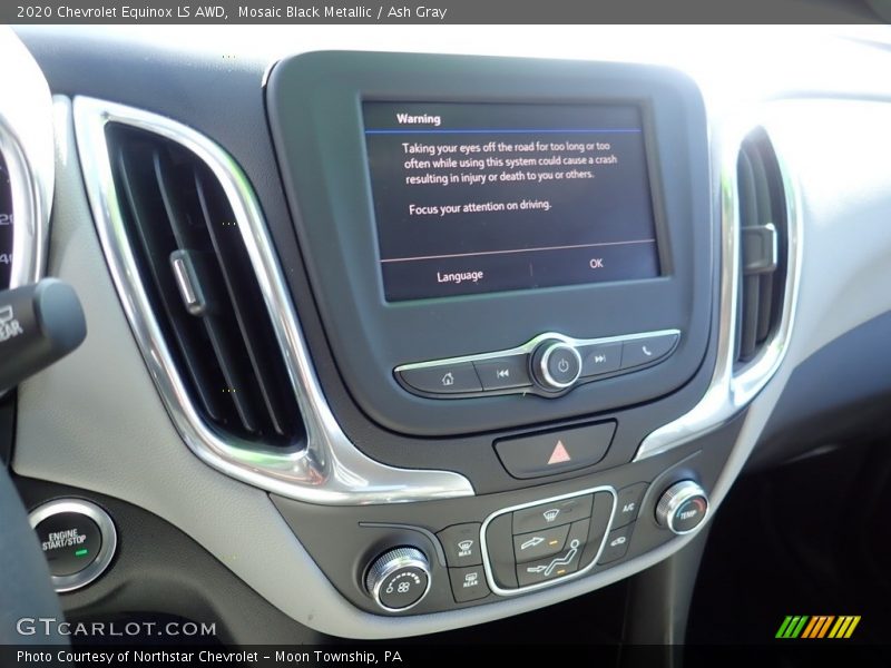 Mosaic Black Metallic / Ash Gray 2020 Chevrolet Equinox LS AWD