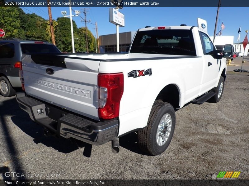 Oxford White / Medium Earth Gray 2020 Ford F350 Super Duty XL Regular Cab 4x4