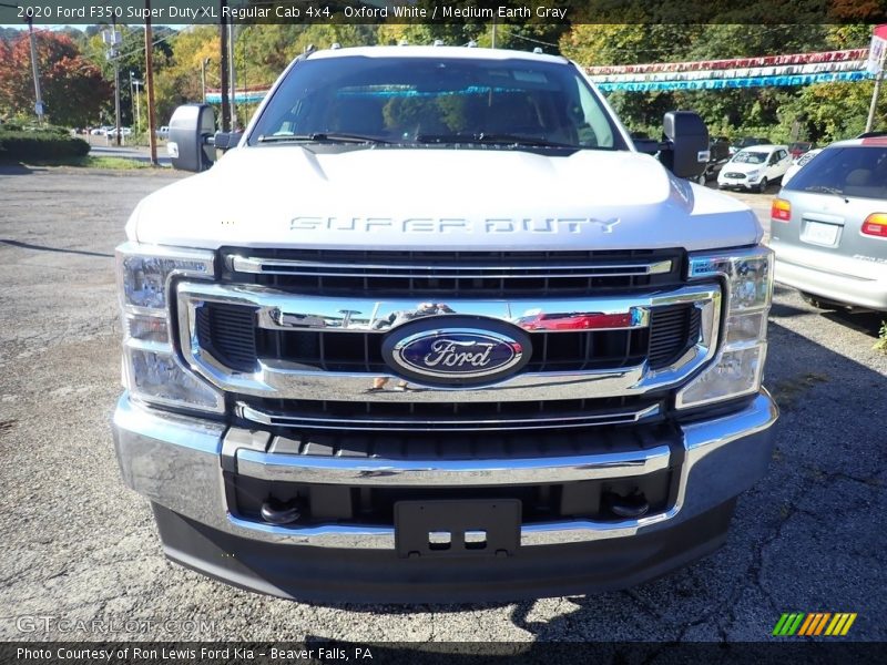 Oxford White / Medium Earth Gray 2020 Ford F350 Super Duty XL Regular Cab 4x4