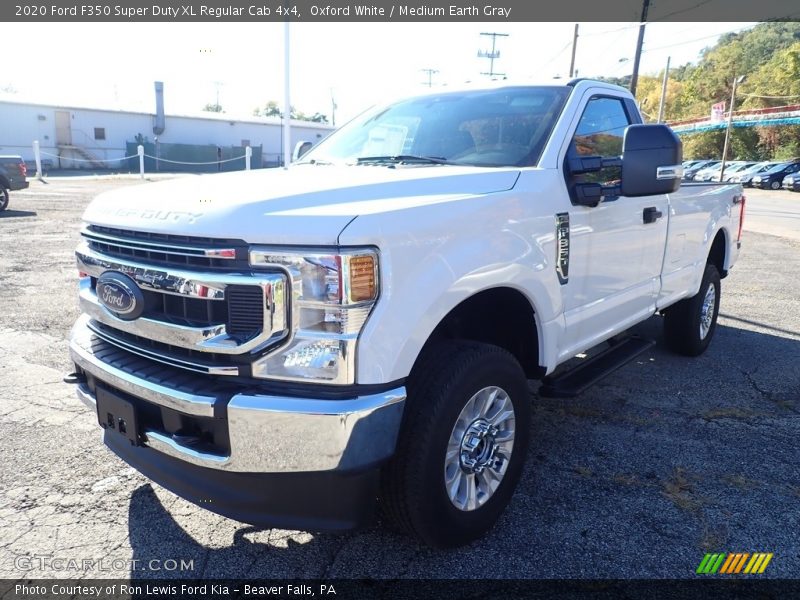 Oxford White / Medium Earth Gray 2020 Ford F350 Super Duty XL Regular Cab 4x4